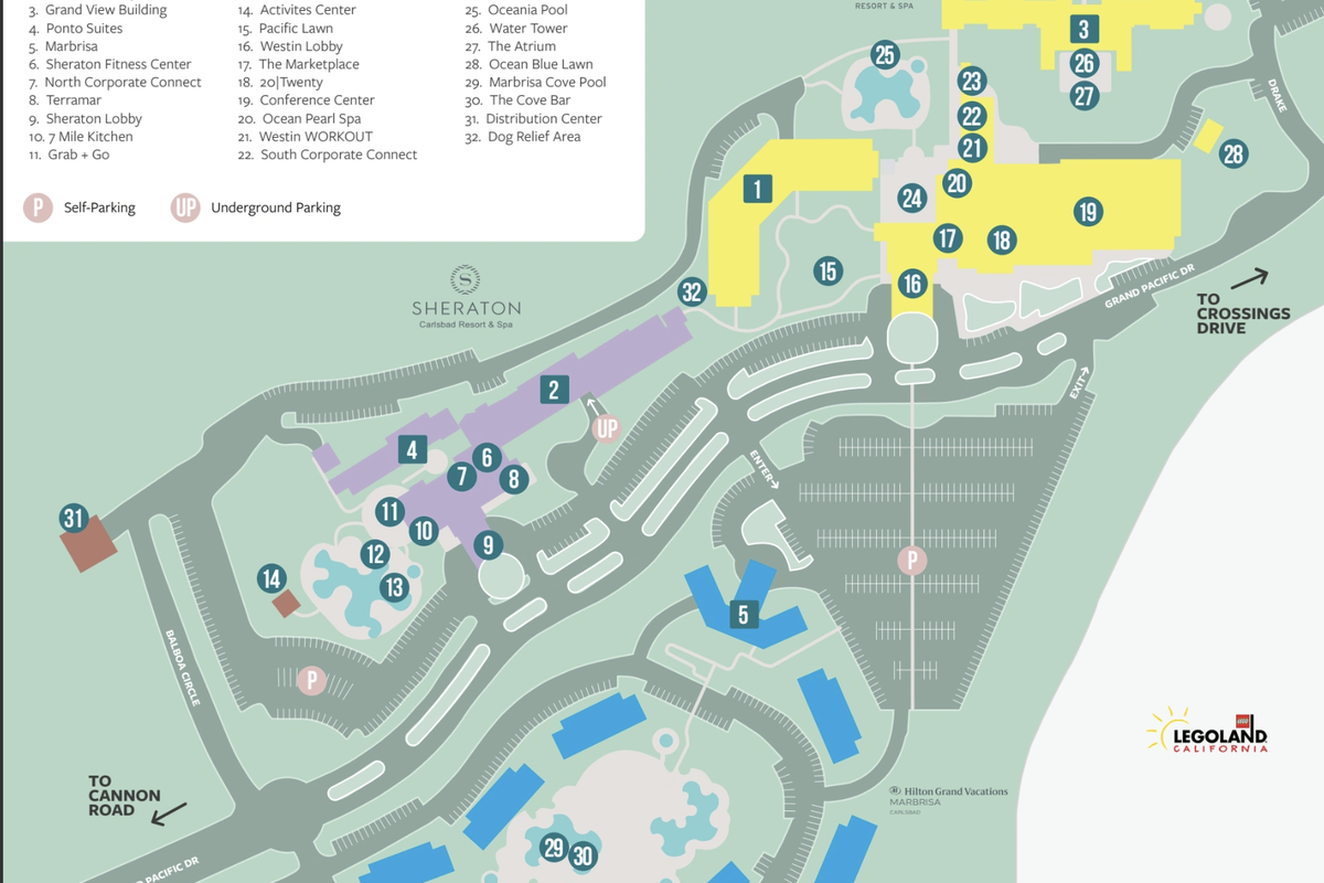 Map of resort Carlsbad